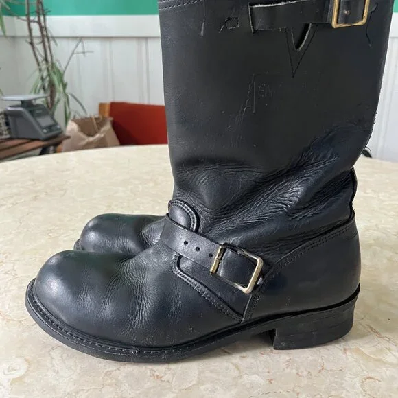 VTG Red Bird Carolina Boots Sz 11.5 Steel Toe Engineer Boots Powerline